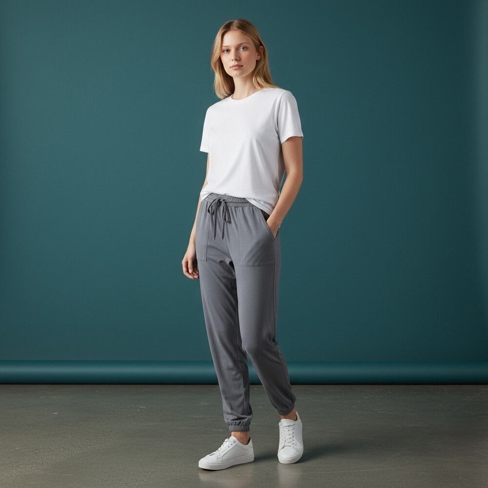 Green Envelope Gray Modal Blend Jogger Pants Loungewear Sweatpants Size small